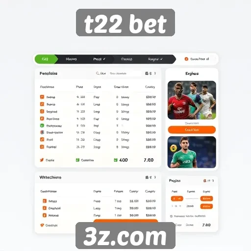 Facilidade de uso da interface do t22 bet