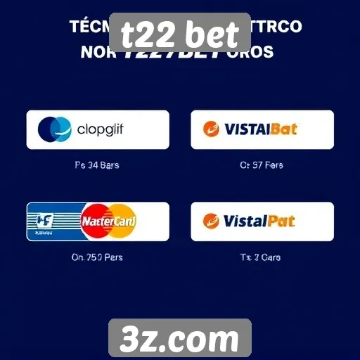 Métodos de pagamento aceitos no t22 bet